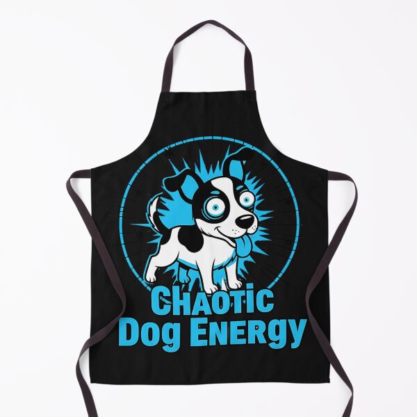 Item preview, Chaotic Dog Energy T-Shirt – Hyper Cartoon Dog Neon Blue Graphic | Funny Modern Flat Meme Design designed and sold by ZyxDes.