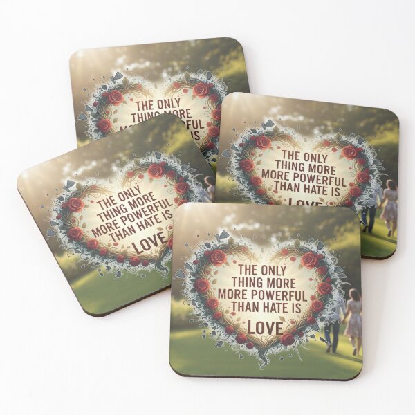 Item preview, The Only Thing More Powerful Than Hate Is Love  designed and sold by Inkspire-Shop83.