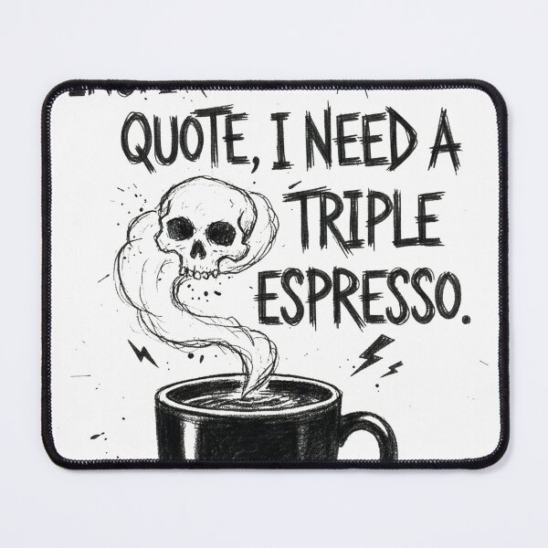 Item preview, I don't need an inspiational quote, I need a triple espresso. designed and sold by gorashirts.