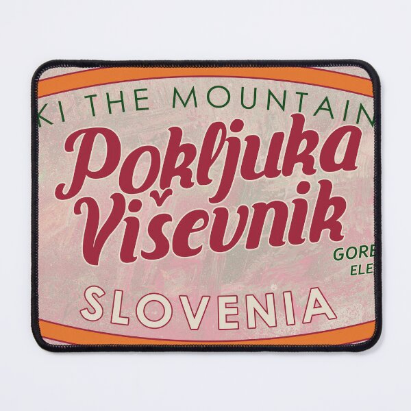 Item preview, Pokljuka–Viševnik, Slovenia, Gorenjska, Ski, textured skiing badge designed and sold by Wanderful-roads.