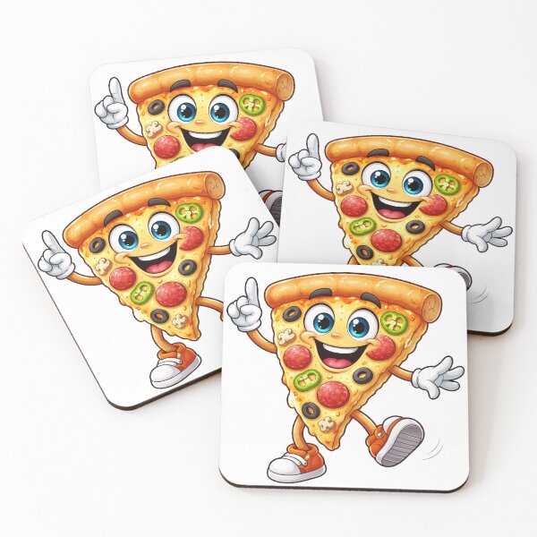 Item preview, Happy Dancing Pizza Slice Cartoon designed and sold by PriyankaSonara.
