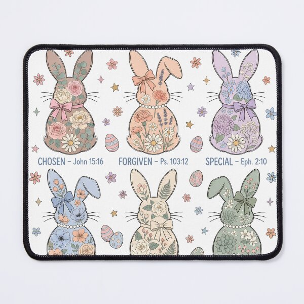 Item preview, Easter Bunnies God Says You Are... Chosen Forgiven Lovely designed and sold by Lbeck1869.