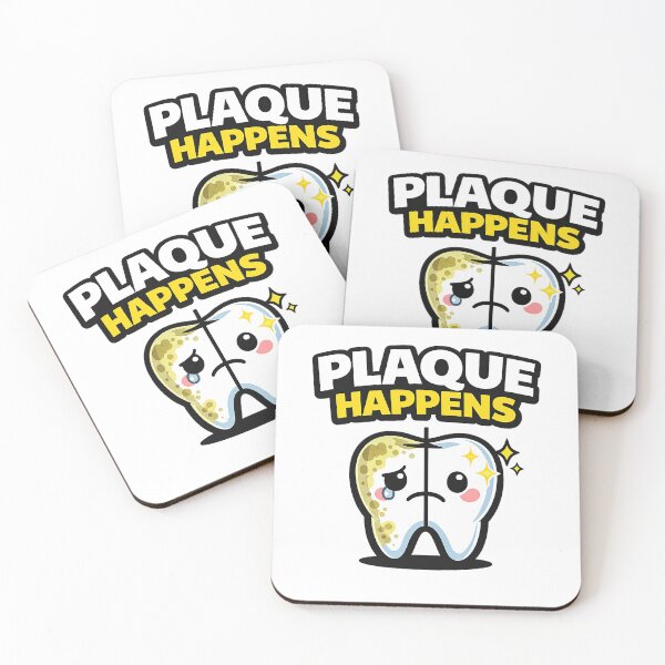Item preview, Plaque Happens Funny Tooth Dental Humor designed and sold by raditya.
