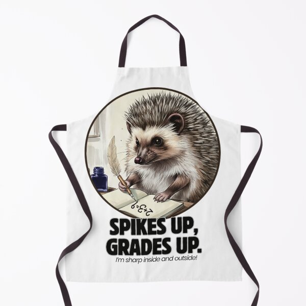 Item preview, Studious Hedgehog - Spikes Up, Grades Up! Funny Math Pun designed and sold by Animal Xeno Circus.