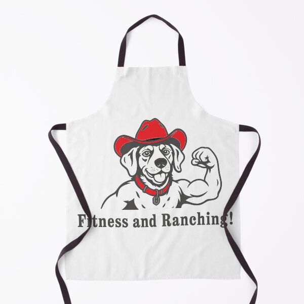Item preview, Cowboy Muscle Dog Fitness Mascot designed and sold by Mindful56.