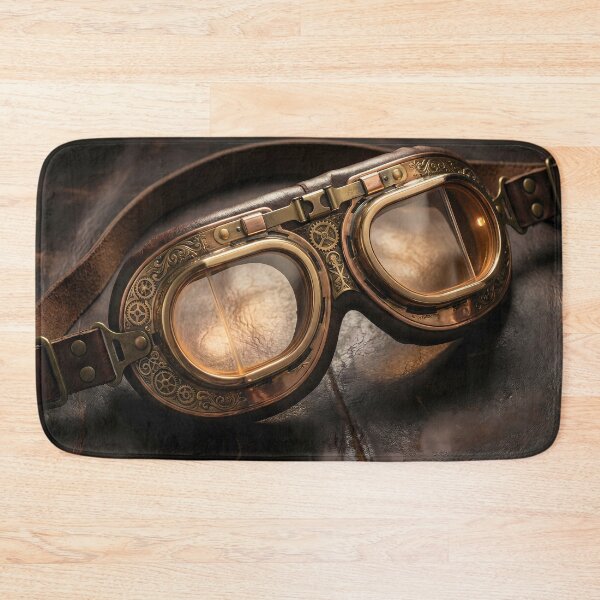 Item preview, Aviator's Vision - Steampunk Brass Goggles designed and sold by Neon Nature Studio.