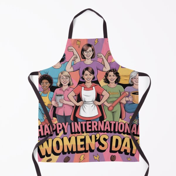 Item preview, Happy International Women's Day Super Women – Coffee-Powered Everyday Heroes designed and sold by Midnight Veil Designs.