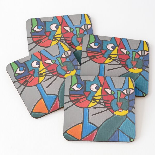 Item preview, Colourful Cats designed and sold by VannyBeeArt.