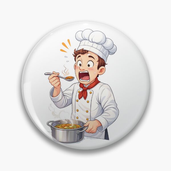 Item preview, Shocked Chef Tasting Hot Soup designed and sold by PriyankaSonara.