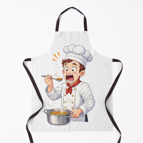 Item preview, Shocked Chef Tasting Hot Soup designed and sold by PriyankaSonara.