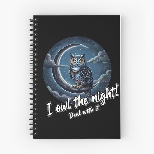Item preview, I Owl The Night! - Funny Owl Pun King designed and sold by Animal Xeno Circus.