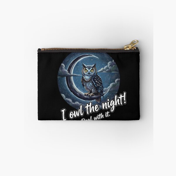 Item preview, I Owl The Night! - Funny Owl Pun King designed and sold by Animal Xeno Circus.