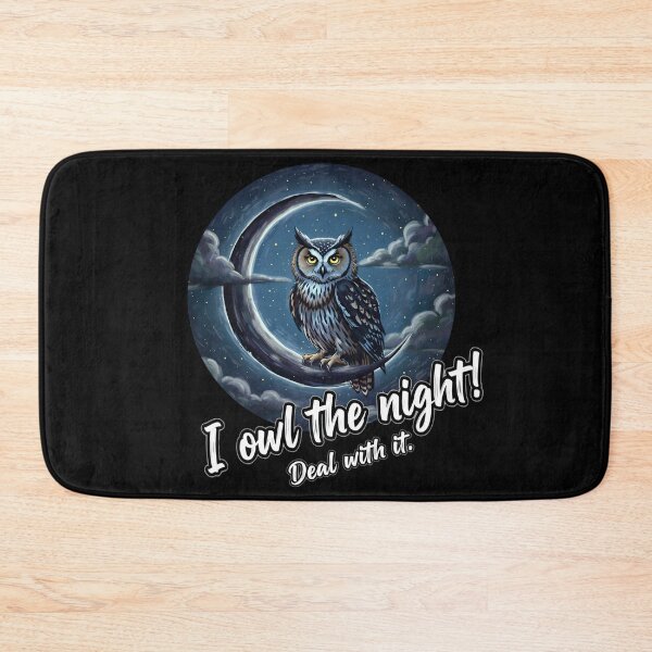 Item preview, I Owl The Night! - Funny Owl Pun King designed and sold by Animal Xeno Circus.