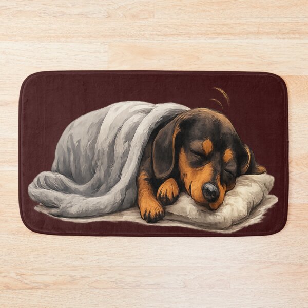 Item preview, Dachshund Napping – Realistic Sleeping Sausage Dog designed and sold by OneMoments.