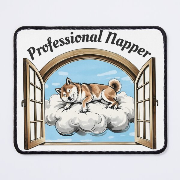 Item preview, Professional Napper Shiba Inu - The King of Sleep designed and sold by Animal Xeno Circus.