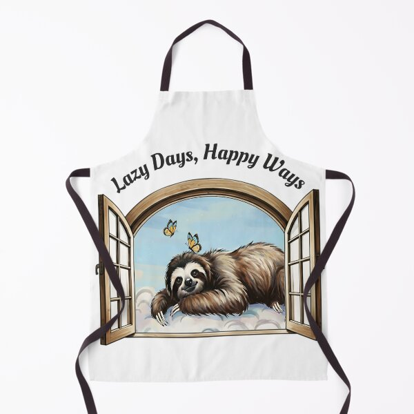 Item preview, Lazy Days, Happy Ways Sloth - Relaxation Art designed and sold by Animal Xeno Circus.