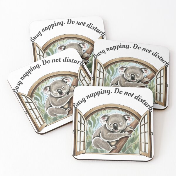 Item preview, Busy Napping Koala - Do Not Disturb designed and sold by Animal Xeno Circus.