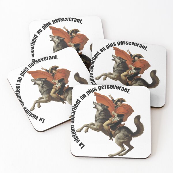 Item preview, Napoleon on a Wolf - The Victory Quote Art designed and sold by Animal Xeno Circus.