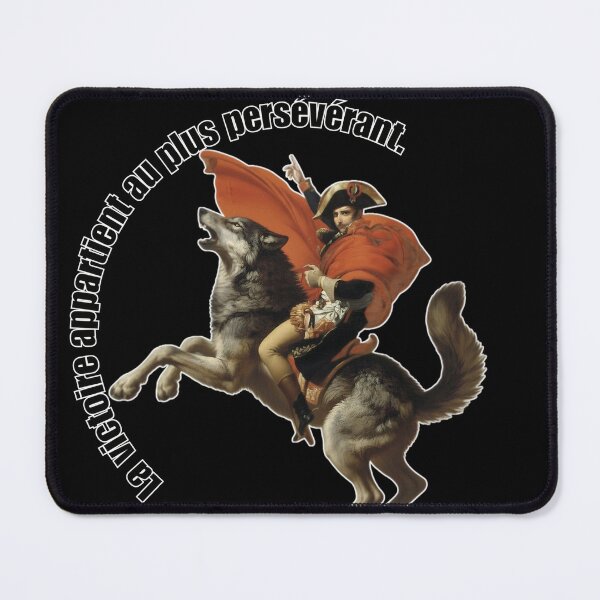 Item preview, Napoleon on a Wolf - The Victory Quote Art designed and sold by Animal Xeno Circus.