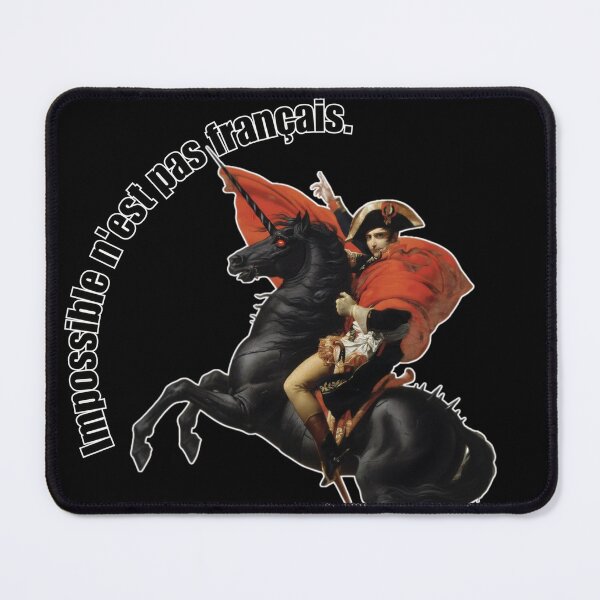 Item preview, Napoleon on a Unicorn - Impossible n'est pas français designed and sold by Animal Xeno Circus.