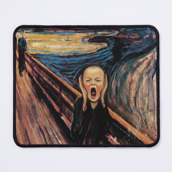 Item preview, The Baby Scream - Edvard Munch Parody Art designed and sold by Animal Xeno Circus.