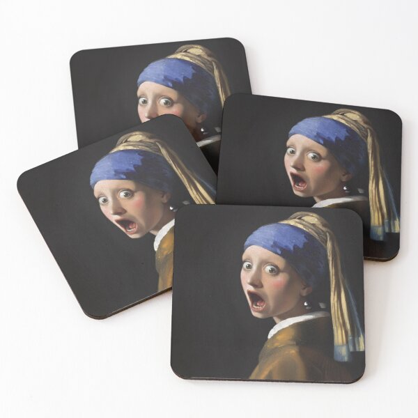 Item preview, Girl with a Shocked Expression - Vermeer Parody designed and sold by Animal Xeno Circus.