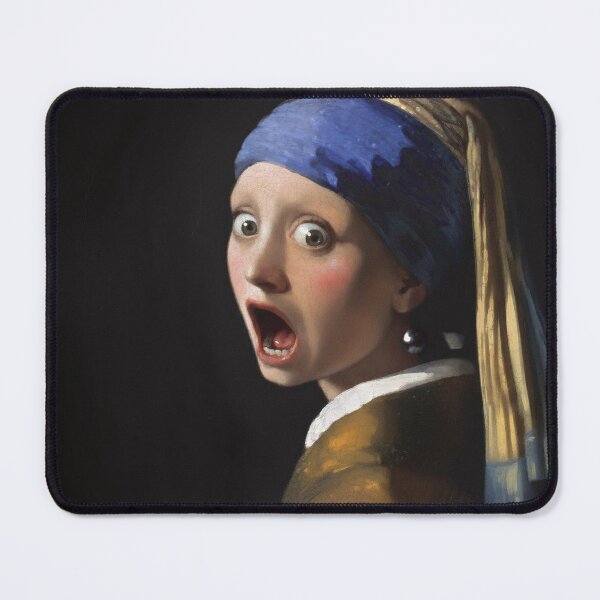 Item preview, Girl with a Shocked Expression - Vermeer Parody designed and sold by Animal Xeno Circus.