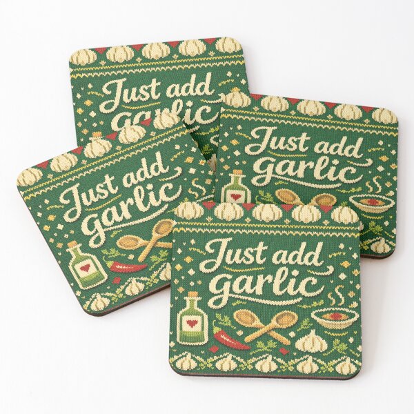 Item preview, Just Add Garlic – A culinary knitting pattern for gourmets designed and sold by Mauswohn.