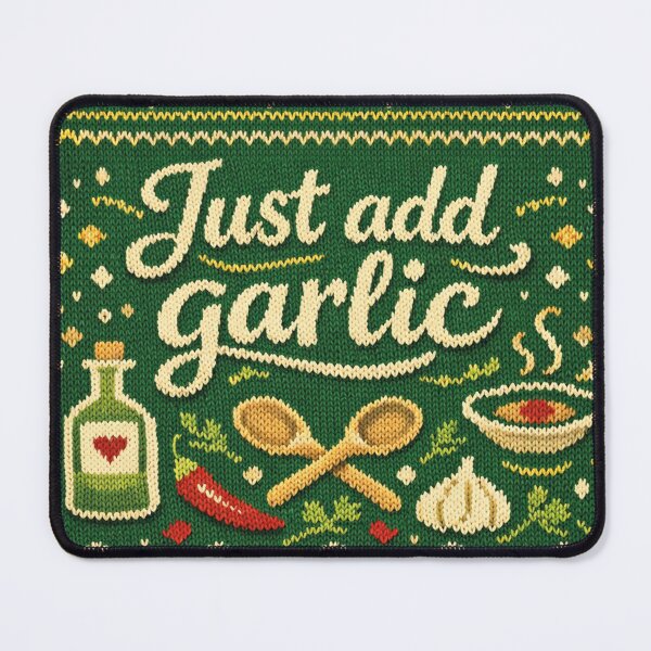 Item preview, Just Add Garlic – A culinary knitting pattern for gourmets designed and sold by Mauswohn.