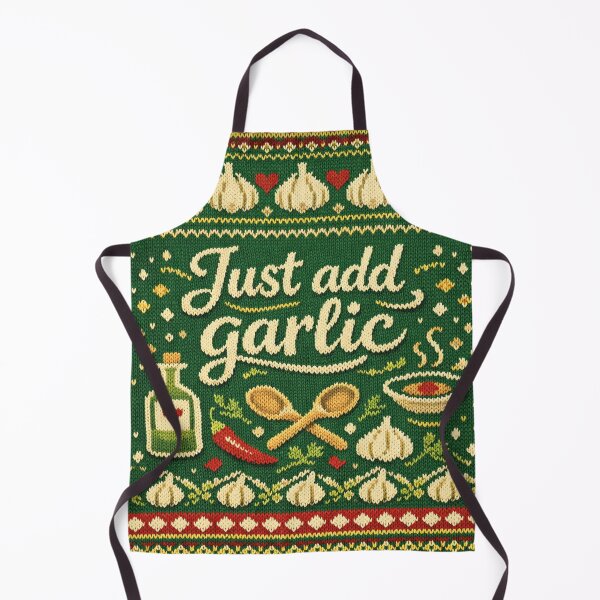 Item preview, Just Add Garlic – A culinary knitting pattern for gourmets designed and sold by Mauswohn.