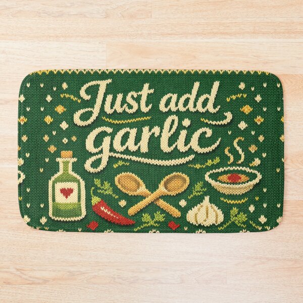 Item preview, Just Add Garlic – A culinary knitting pattern for gourmets designed and sold by Mauswohn.