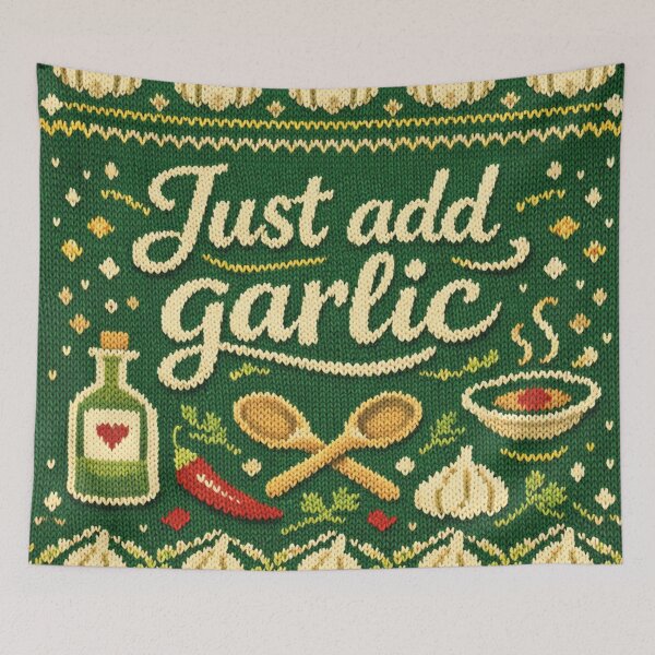 Item preview, Just Add Garlic – A culinary knitting pattern for gourmets designed and sold by Mauswohn.