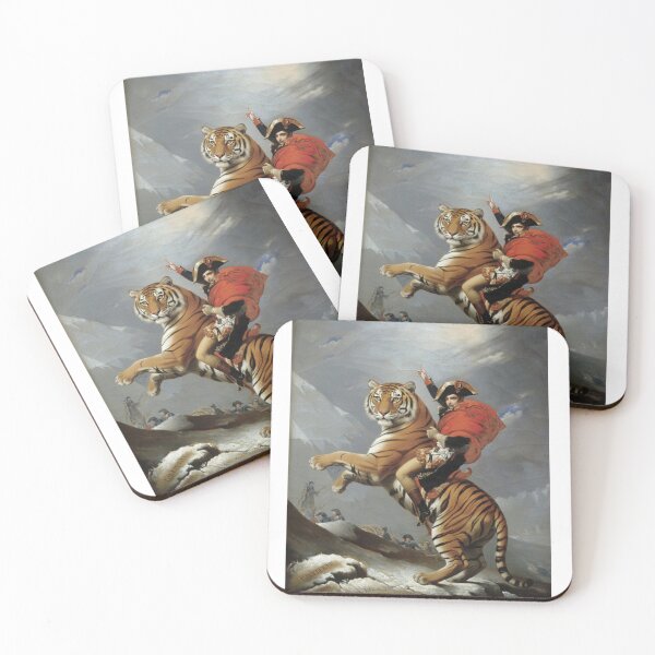 Item preview, Napoleon on a Tiger - Classic Art Parody designed and sold by Animal Xeno Circus.