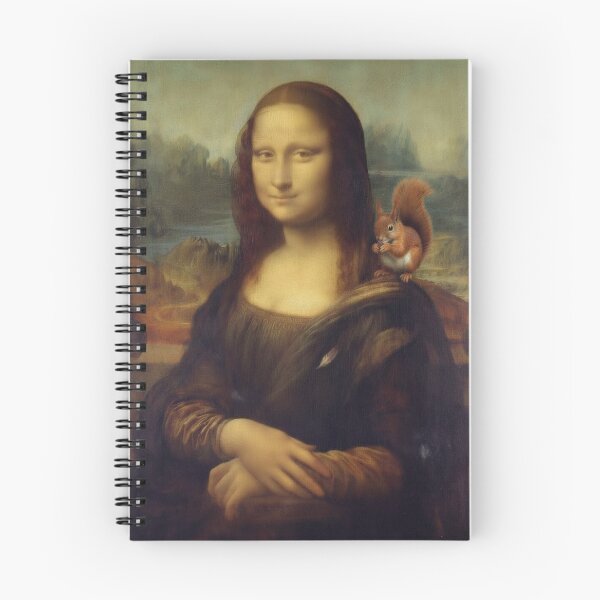Item preview, Mona Lisa with Squirrel - Classic Art Parody designed and sold by Animal Xeno Circus.