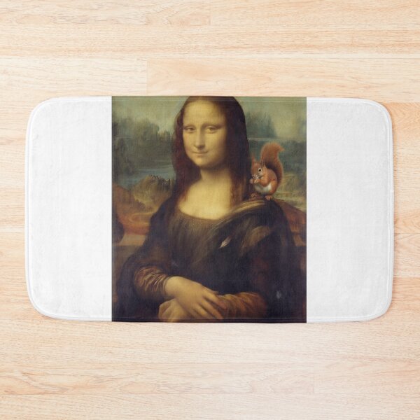 Item preview, Mona Lisa with Squirrel - Classic Art Parody designed and sold by Animal Xeno Circus.