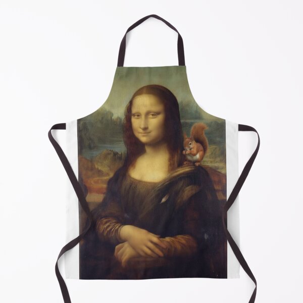 Item preview, Mona Lisa with Squirrel - Classic Art Parody designed and sold by Animal Xeno Circus.