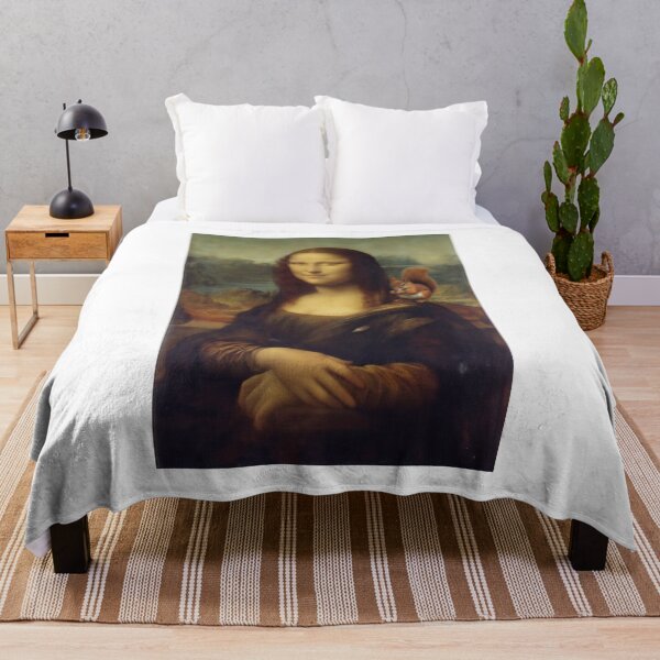 Item preview, Mona Lisa with Squirrel - Classic Art Parody designed and sold by Animal Xeno Circus.