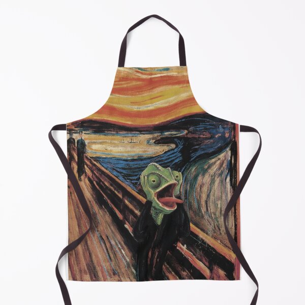 Item preview, Chameleon Scream - Edvard Munch Parody Art designed and sold by Animal Xeno Circus.
