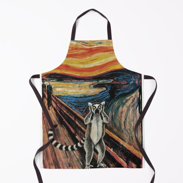 Item preview, Ring-Tailed Lemur Scream - Edvard Munch Parody designed and sold by Animal Xeno Circus.