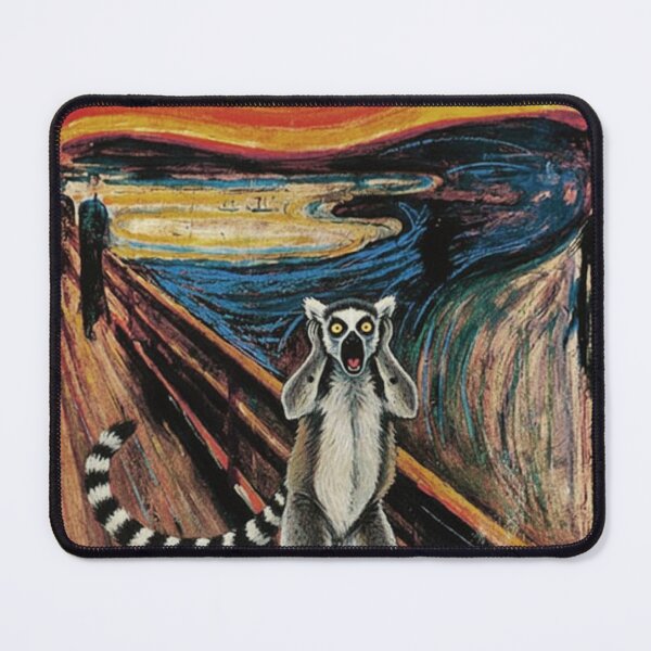 Item preview, Ring-Tailed Lemur Scream - Edvard Munch Parody designed and sold by Animal Xeno Circus.