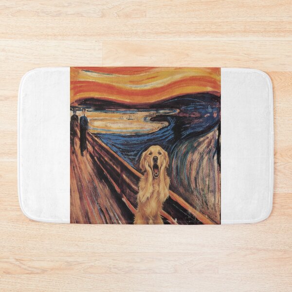 Item preview, Golden Retriever Scream - Edvard Munch Parody Art designed and sold by Animal Xeno Circus.