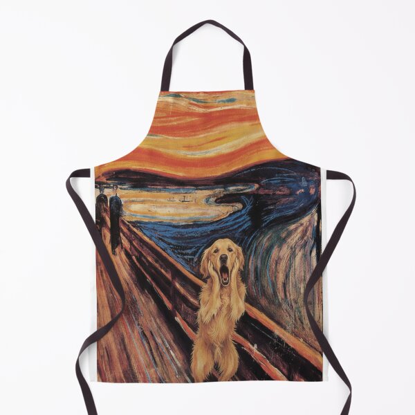 Item preview, Golden Retriever Scream - Edvard Munch Parody Art designed and sold by Animal Xeno Circus.