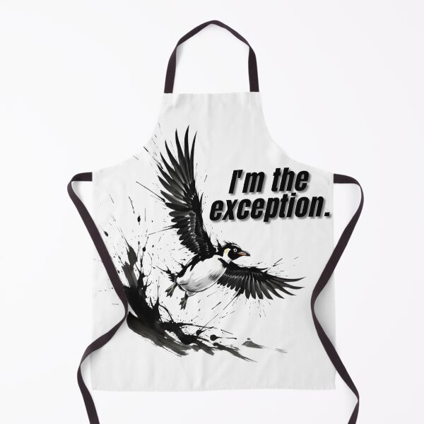 Item preview, Flying Penguin - I'm The Exception. Anti-Motto Art designed and sold by Animal Xeno Circus.