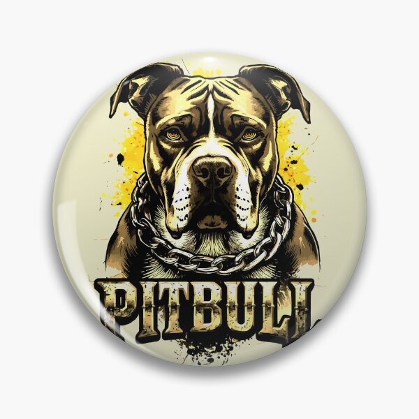 Item preview, Pitbull Dog Guardian Alpha Strength Vintage Urban Art designed and sold by VikArtStudio.