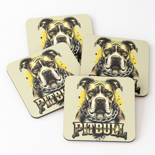 Item preview, Pitbull Dog Guardian Alpha Strength Vintage Urban Art designed and sold by VikArtStudio.