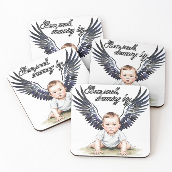 Item preview, Born Small, Dreaming Big. - Angel Baby designed and sold by Animal Xeno Circus.