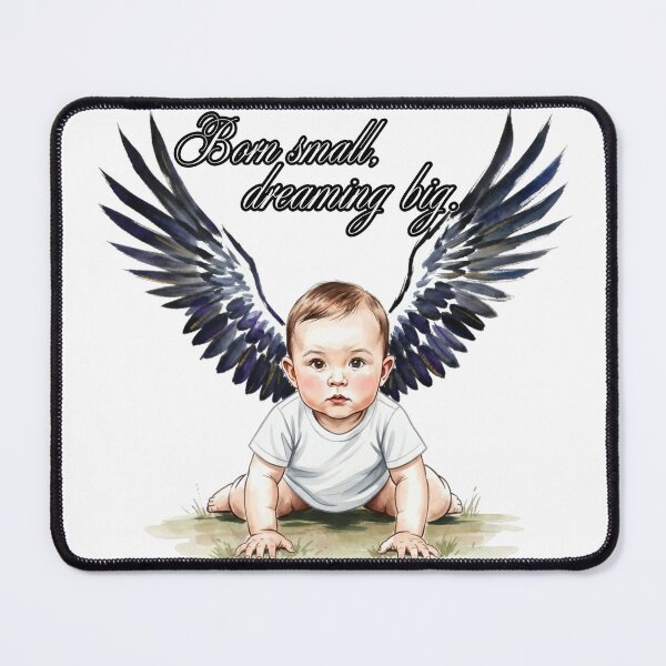 Item preview, Born Small, Dreaming Big. - Angel Baby designed and sold by Animal Xeno Circus.