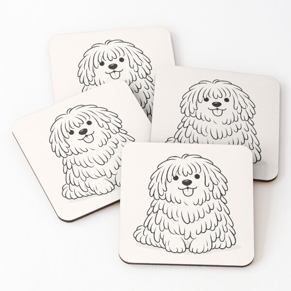 Item preview, Cute Puli Dog – Minimalist Hungarian Sheepdog Line Art designed and sold by QuietWallStudio.