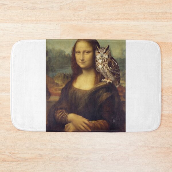 Item preview, Mona Owl - Leonardo da Vinci Parody Art designed and sold by Animal Xeno Circus.