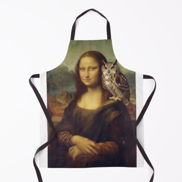 Item preview, Mona Owl - Leonardo da Vinci Parody Art designed and sold by Animal Xeno Circus.